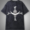 B Site Mockup Portgas D. Ace Acid Wash Oversized Tee