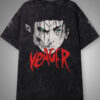 B Site Mockup Eren Yeager Acid Wash Oversized Tee