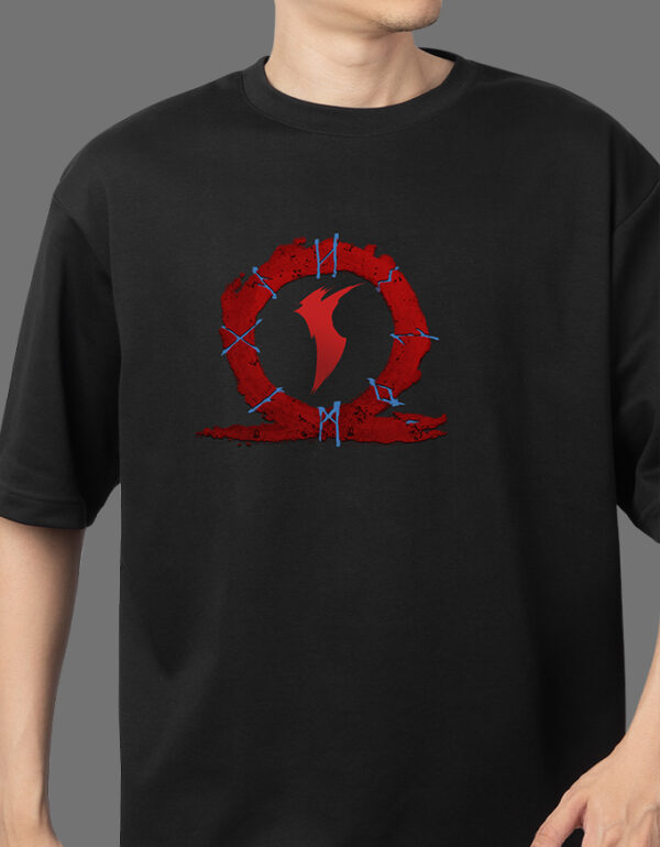 Front God Of War Kratos Oversized Tee