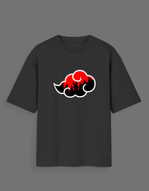 Akatsuki Cloud Oversized Unisex T-Shirt – Naruto Anime Streetwear