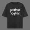 Gojo Satoru Oversized Unisex T-Shirt – Infinite Void Vinyl Puff Print | Jujutsu Kaisen Anime Tee