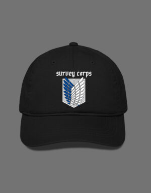 Attack on Titan Survey Corps Embroidered Baseball Cap – Adjustable Anime Hat