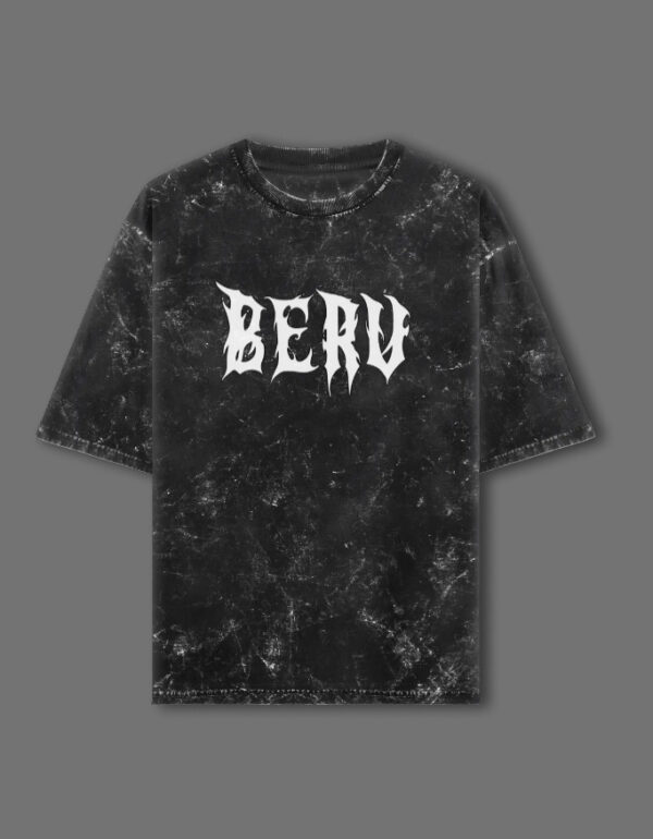 Beru Oversized Unisex Acid Wash T-Shirt – Vintage Streetwear Style | Anime Streetwear | Otaku