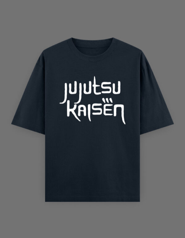 Gojo Satoru Oversized Unisex T-Shirt – Infinite Void Vinyl Puff Print | Jujutsu Kaisen Anime Tee