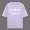 Gojo Satoru Oversized Unisex T-Shirt – Infinite Void Vinyl Puff Print | Jujutsu Kaisen Anime Tee