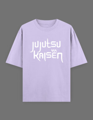 Gojo Satoru Oversized Unisex T-Shirt – Infinite Void Vinyl Puff Print | Jujutsu Kaisen Anime Tee