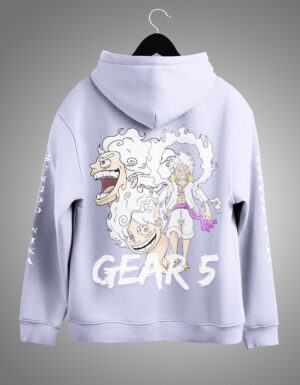 B Site Mockup One Piece Gear 5 Luffy Oversized Hoodie