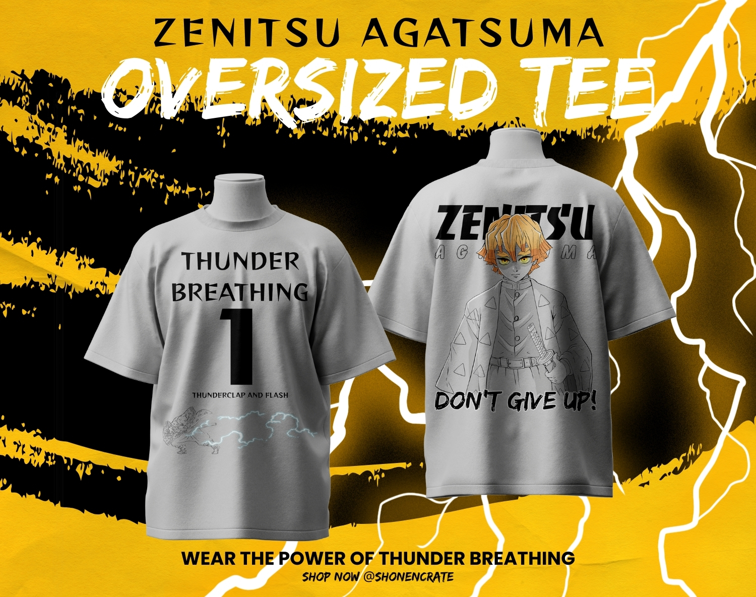 Yellow Black and White Dynamic Custom T-Shirt Facebook Post